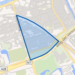 Kaart van Herewegbuurt