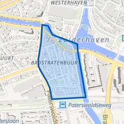 Kaart van Badstratenbuurt