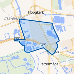 Kaart van Hoogkerk-Zuid