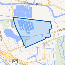 Kaartje van De Suikerzijde-Zuid