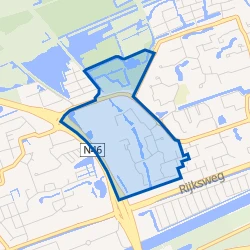Kaart van Lewenborg-West