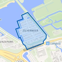 Kaart van Zilvermeer
