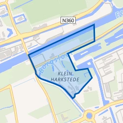 Kaart van Klein Harkstede