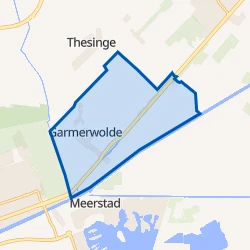 Kaart van Garmerwolde