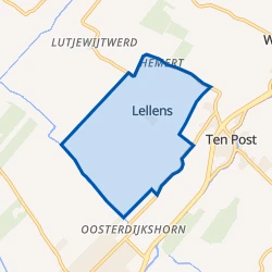 Kaart van Lellens