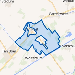 Kaart van Buitengebied Ten Post