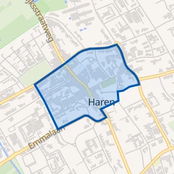 Kaart van Haren-Centrum