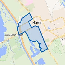 Kaart van Haren-Zuidwest