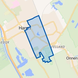 Kaart van Haren-Zuidoost