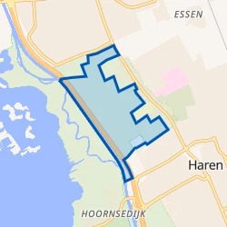 Kaartje van Buitengebied Haren-Noordwest
