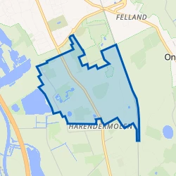 Kaart van Buitengebied Haren-Zuidoost