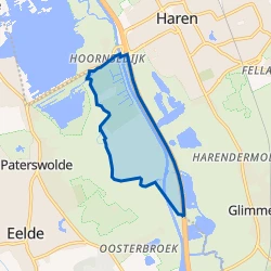 Kaartje van Buitengebied Haren-Zuidwest