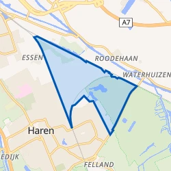 Kaartje van Buitengebied Haren-Noordoost