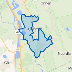 Kaart van Buitengebied Glimmen