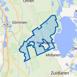 Kaart van Buitengebied Noordlaren