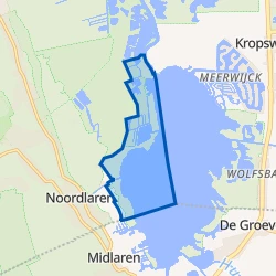 Kaartje van Zuidlaardermeer