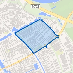 Kaart van Tussen de Vaarten Z.- Midden oost
