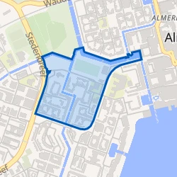 Kaart van Stedenwijk Midden-noord
