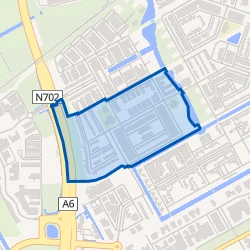 Kaart van Literatuurwijk Midden-west