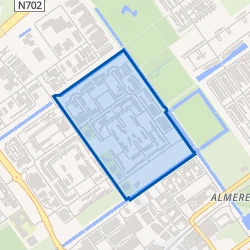 Kaart van Molenbuurt Oost