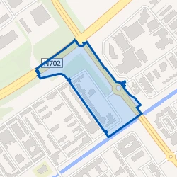 Kaartje van Bedrijventerrein Bouwmeesterbuurt