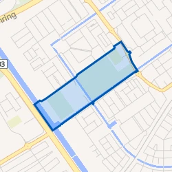 Kaartje van Sportpark Polderkwartier en Polderpark