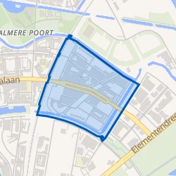 Kaart van Europakwartier Oost