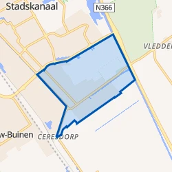 Kaart van Industriegebied Vleddermond