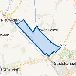 Kaart van Stadskanaal Noord