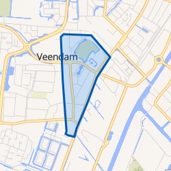 Kaart van Veendam-Zuid