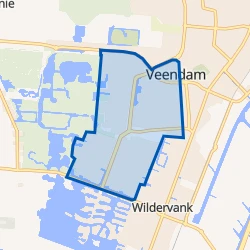 Kaart van Veendam-Sorghvliet