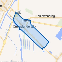 Kaart van Ommelanderwijk