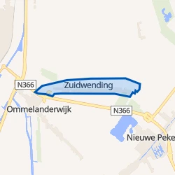 Kaart van Zuidwending