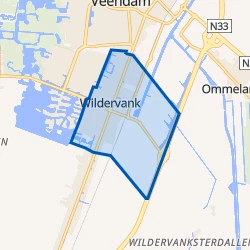 Kaart van Wildervank