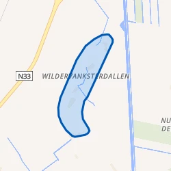 Kaart van Wildervanksterdallen