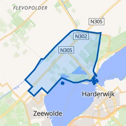 Kaart van Knardijkgebied