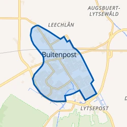 Kaart van Buitenpost