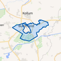 Kaart van Verspreide huizen Buitenpost