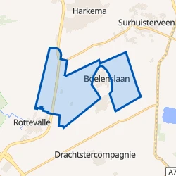 Kaart van Verspreide huizen Boelenslaan