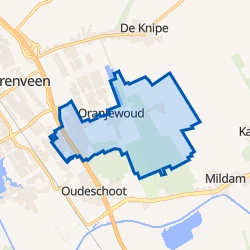 Kaart van Oranjewoud