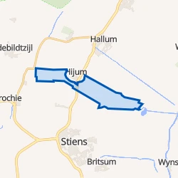Kaartje van Buitengebied Hijum