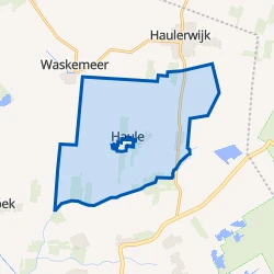 Kaart van Haule-Buitengebied