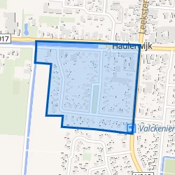 Kaart van Haulerwijk-Hoofdweg