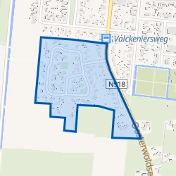 Kaart van Haulerwijk-Oosterwoldseweg