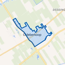 Kaart van Oldeberkoop-Oost