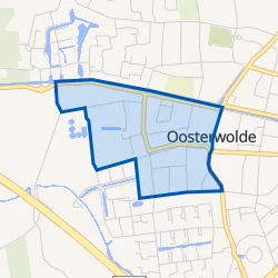 Kaart van Oosterwolde-Duistereweg
