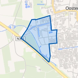 Kaart van Oosterwolde-Slatten