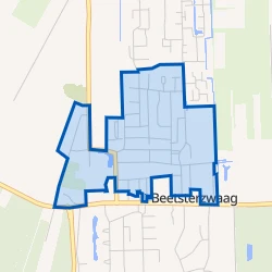 Kaart van Beetsterzwaag-Skeakel