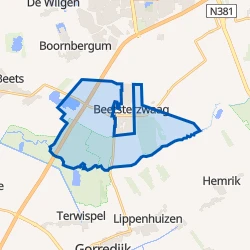 Kaart van Beetsterzwaag-Buitengebied