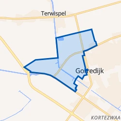 Kaart van Gorredijk-De Kromten